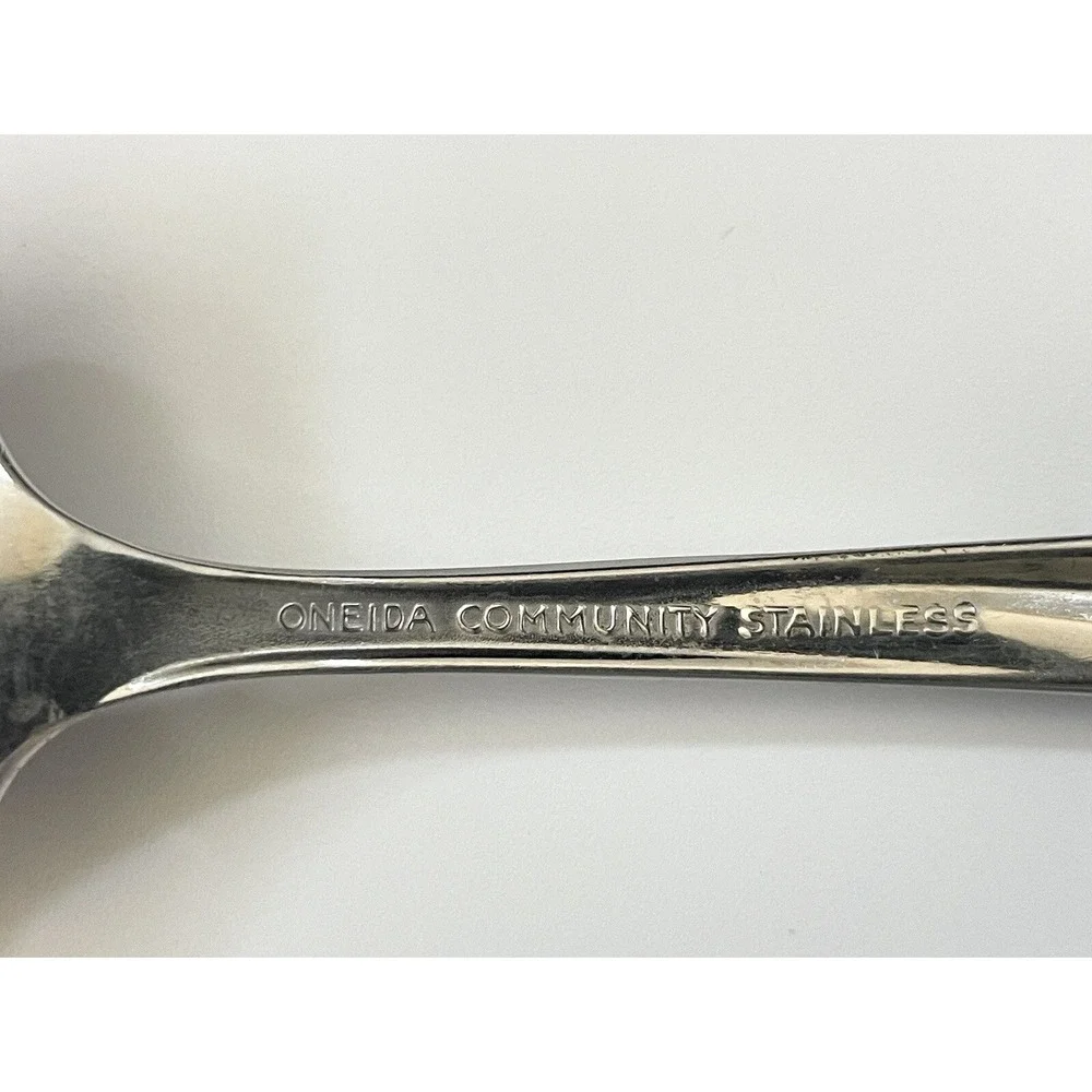 Oneida Community Stainless MCM Twin Star Atomic Serrated Grapefruit Spoon